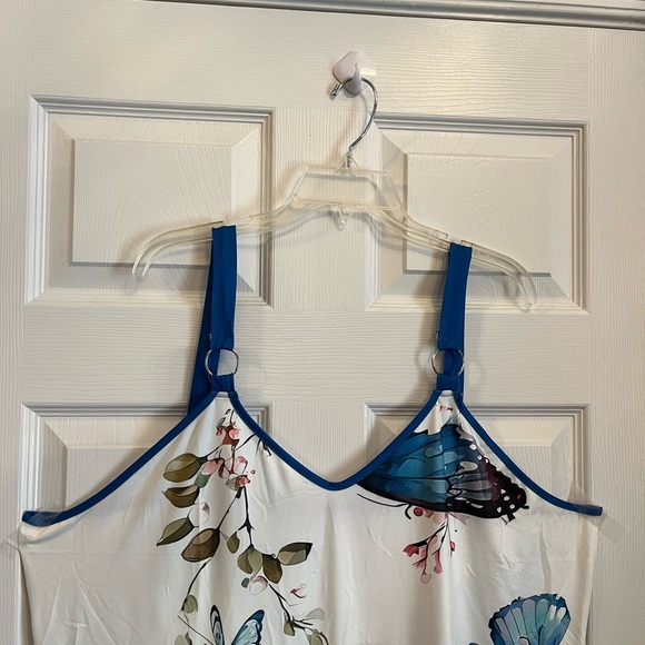 Women's Plus Size Butterfly Print Flattering Holiday Vacation Summer Dress 22W - Picture 9 of 12